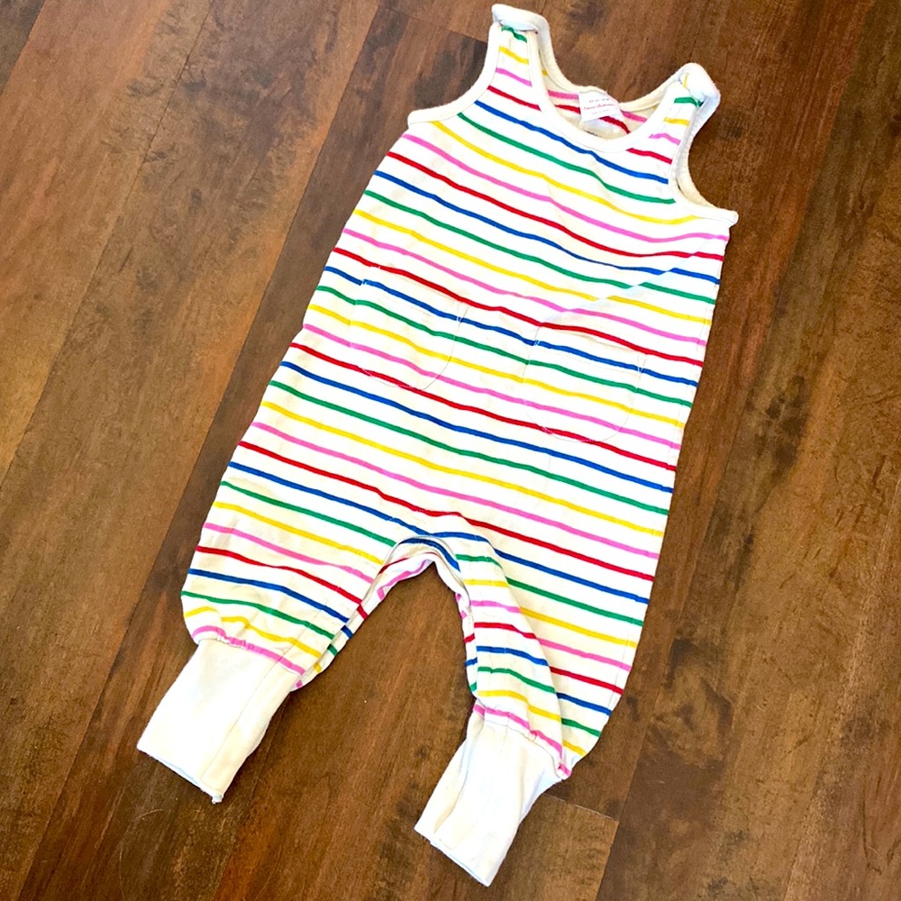 Hanna Andersson rainbow overalls 2t
